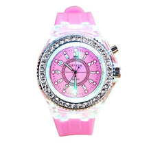 Load image into Gallery viewer, Luminous LED Sport Watches Women Quartz Watch ladies Women Silicone Wristwatches glowing Relojes Mujer Led Flash Luminous
